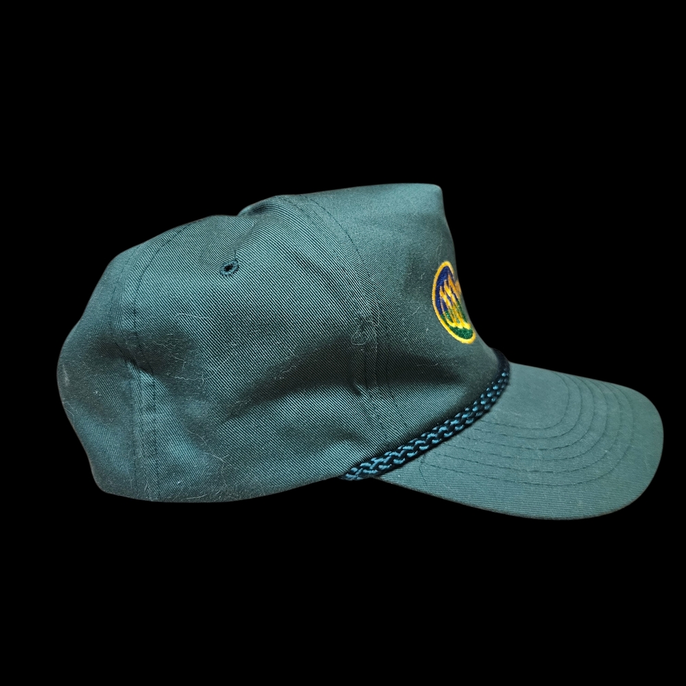 Russell Athletic Dark Green Logo Cap Made In Vancouver Canada 80s 90s - Picture 2 of 5